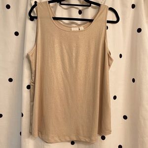 Chico’s Gold Tank Size 3